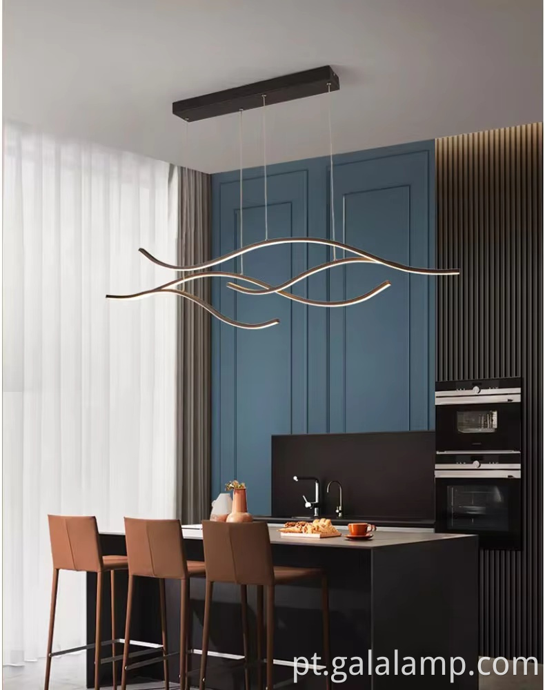 Modern Dining Room Light Fixture - Wave Design